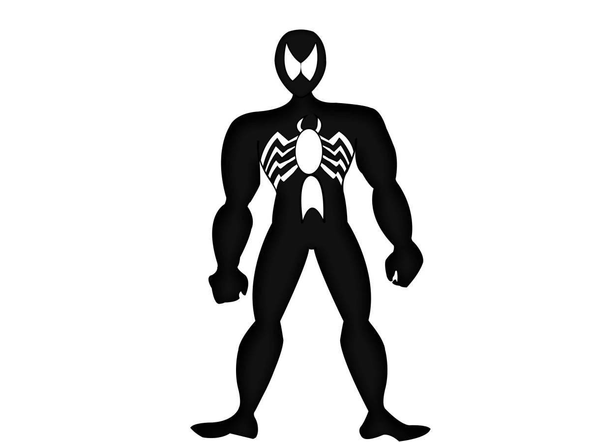 Deluxe Spiderman Symbiote Coloring Page