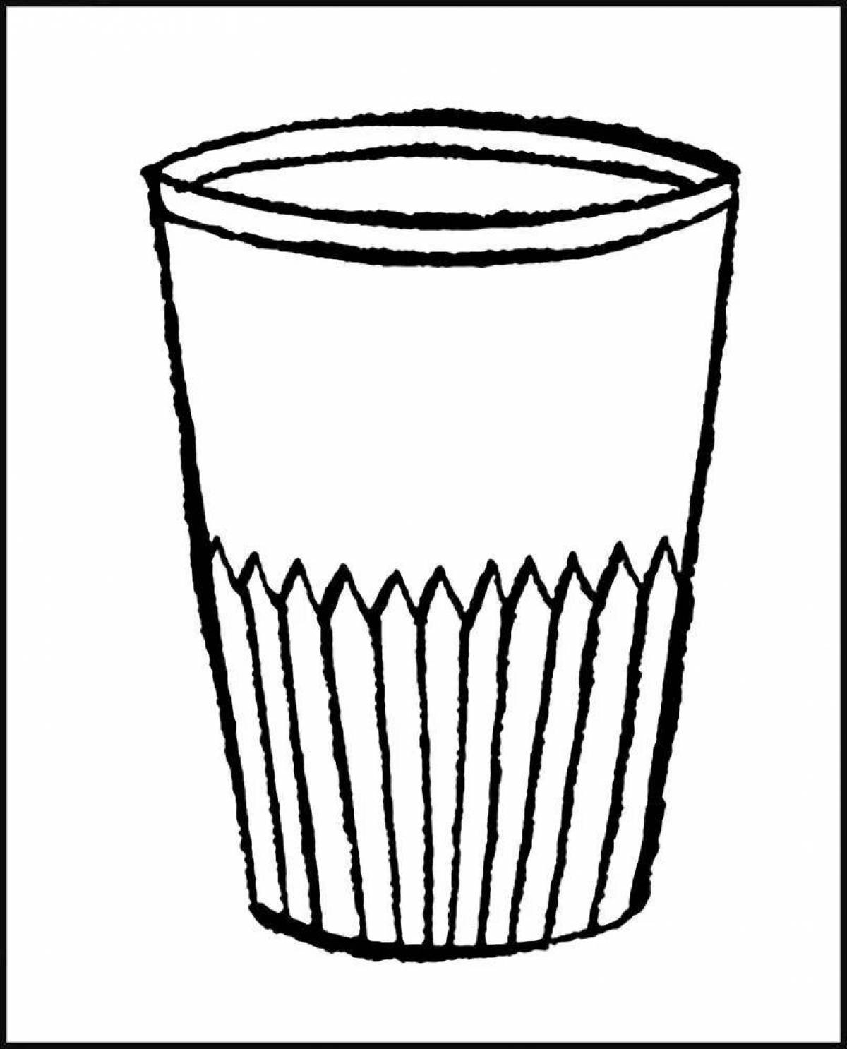 Стакан рисунок. Стакан раскраска. Раскраска стаканчик. Раскраска стаканчик для детей. Стакан для разукрашивания.