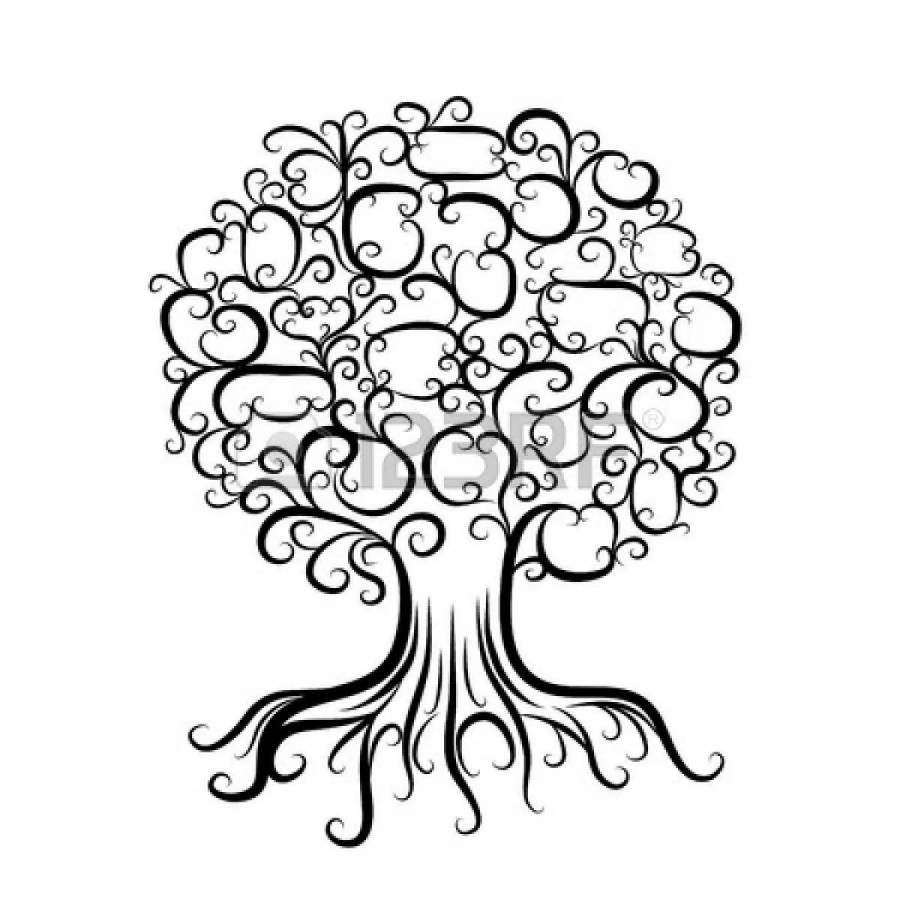 Дерево семьи с корнями