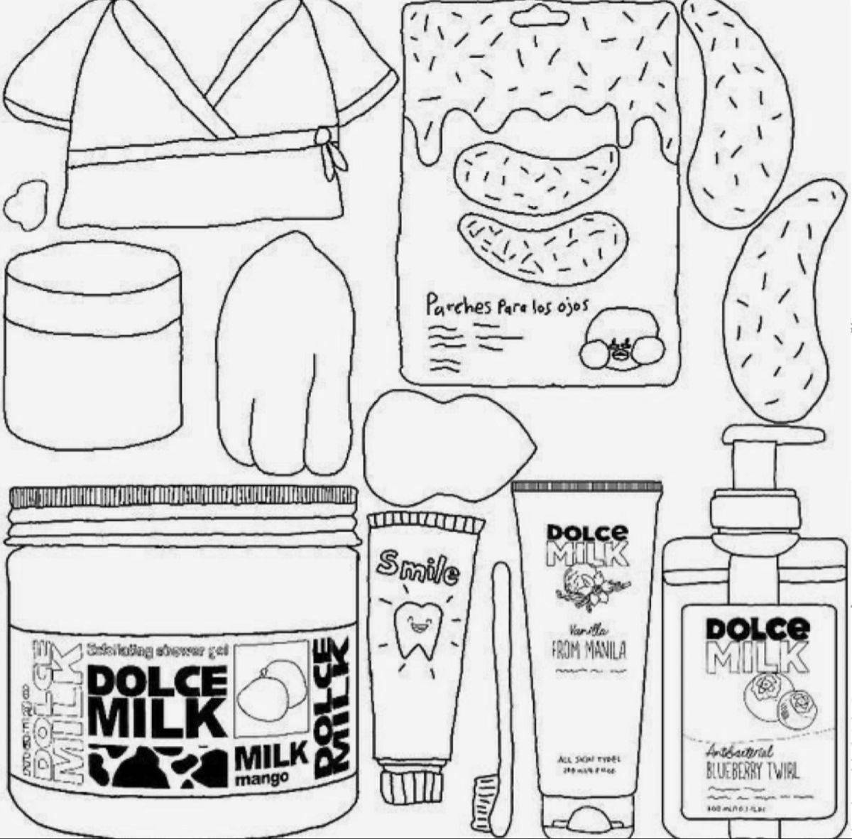 Brilliantly coloring page dolce milk shampoo