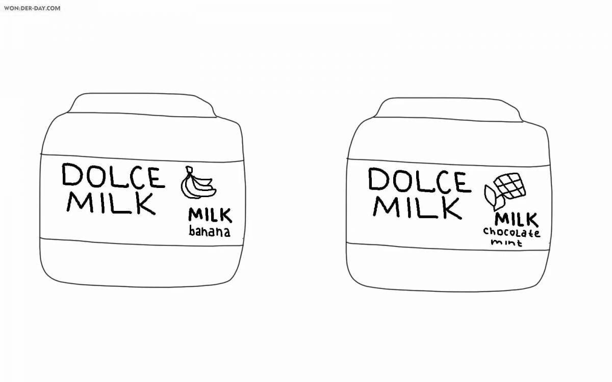 Lovely coloring page dolce milk shampoo