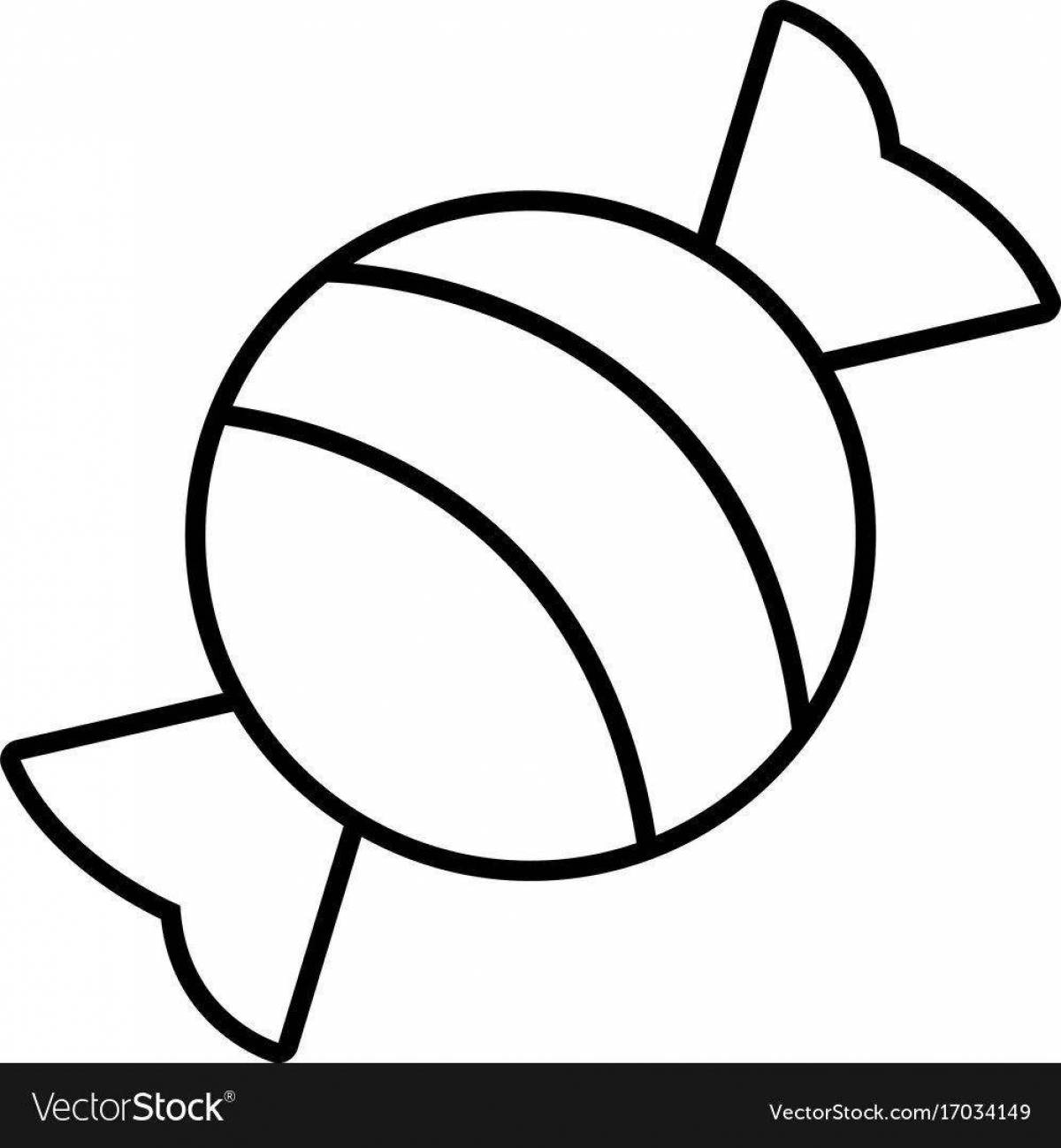 Amazing candy coloring pages for kids