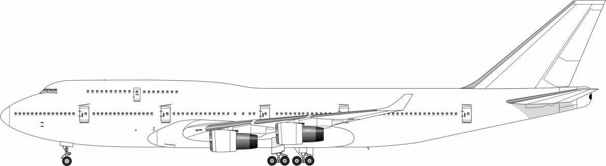 Безупречная раскраска boeing 747