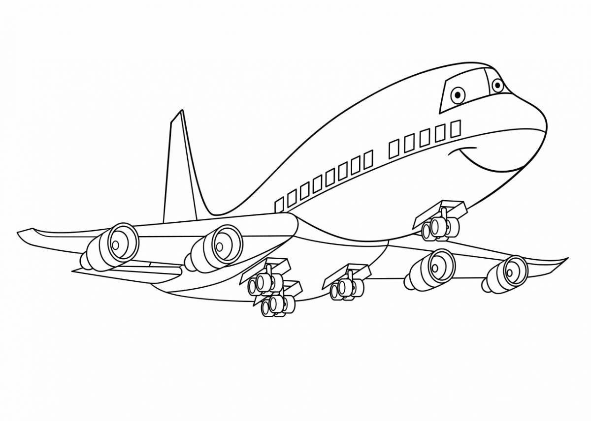 Буйный боинг 747 раскраска
