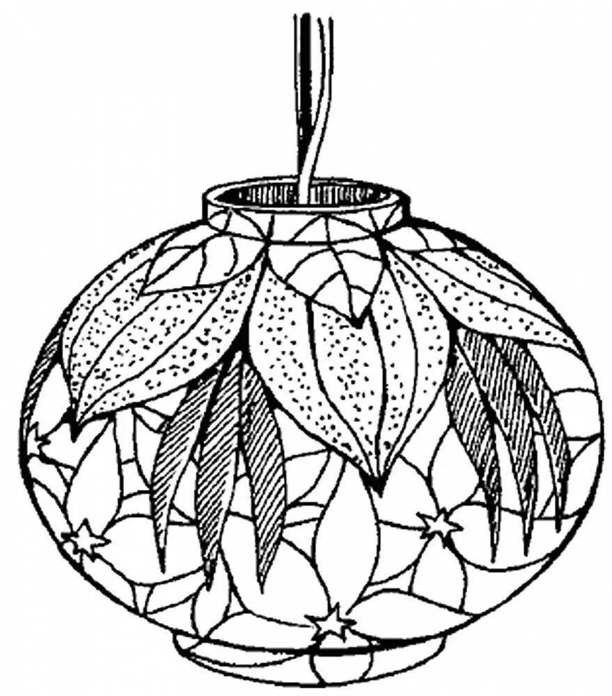 Great chandelier coloring book for kids