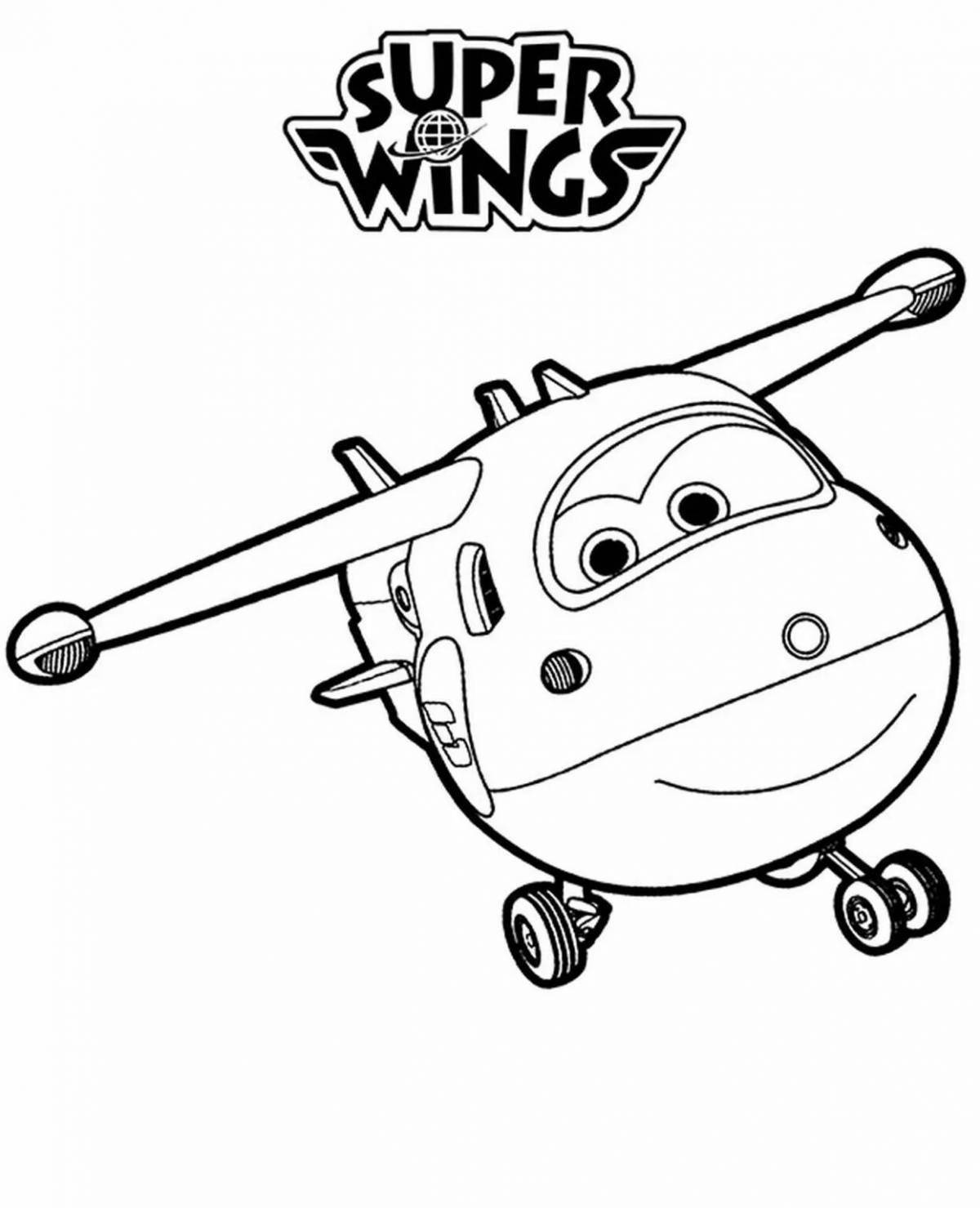 Playful coloring super wings astra