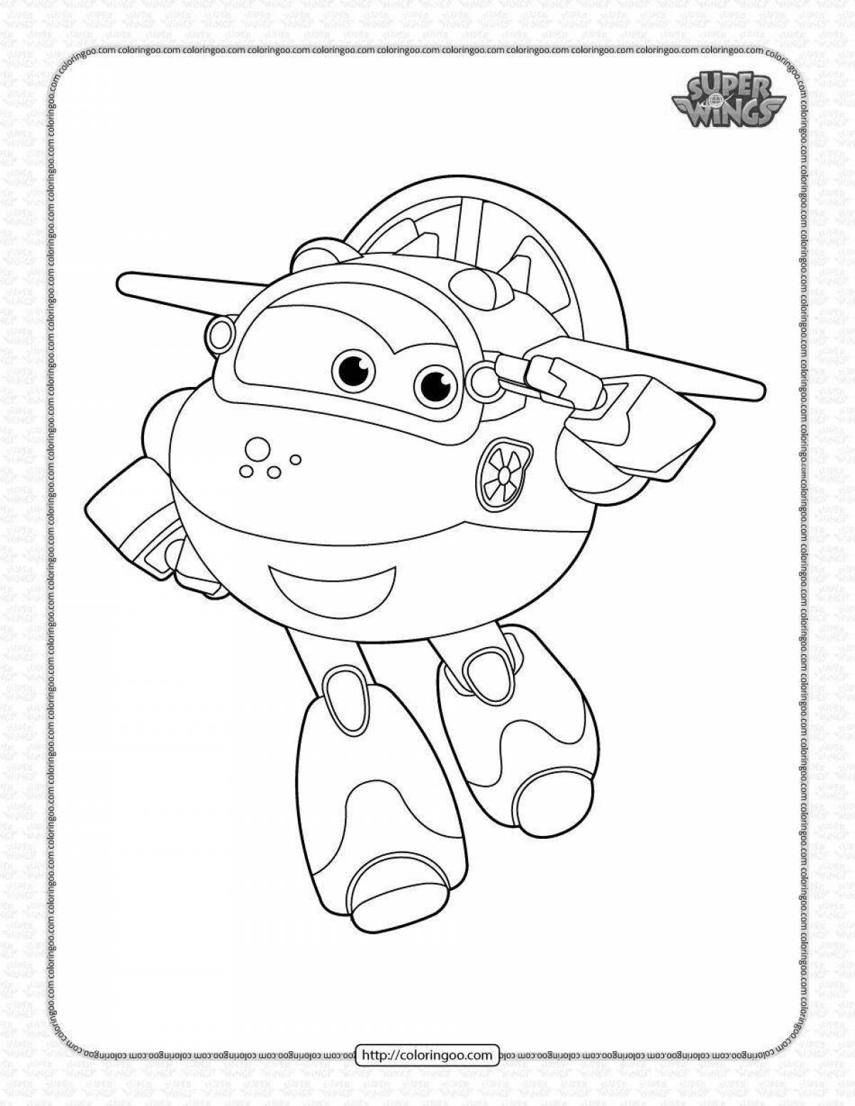 Tempting coloring super wings astra