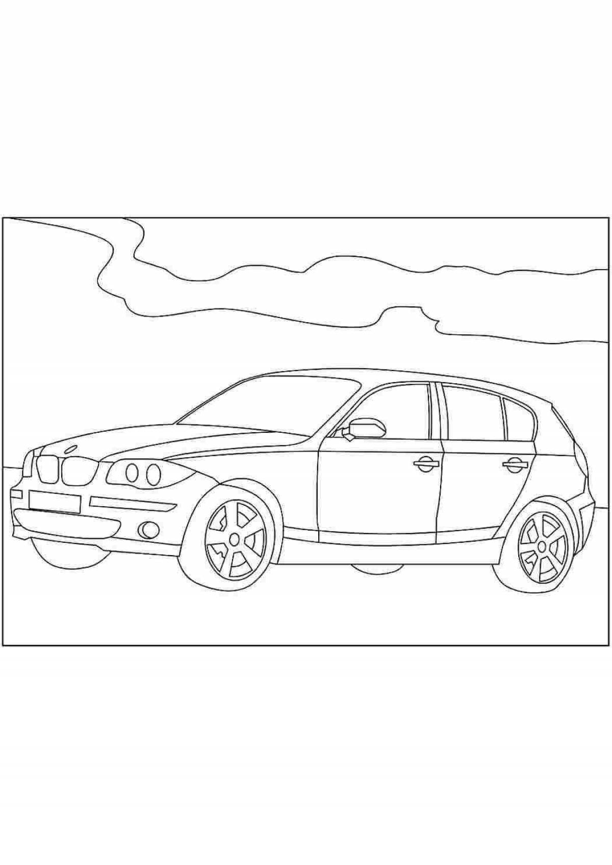 Coloring majestic bmw 5 series