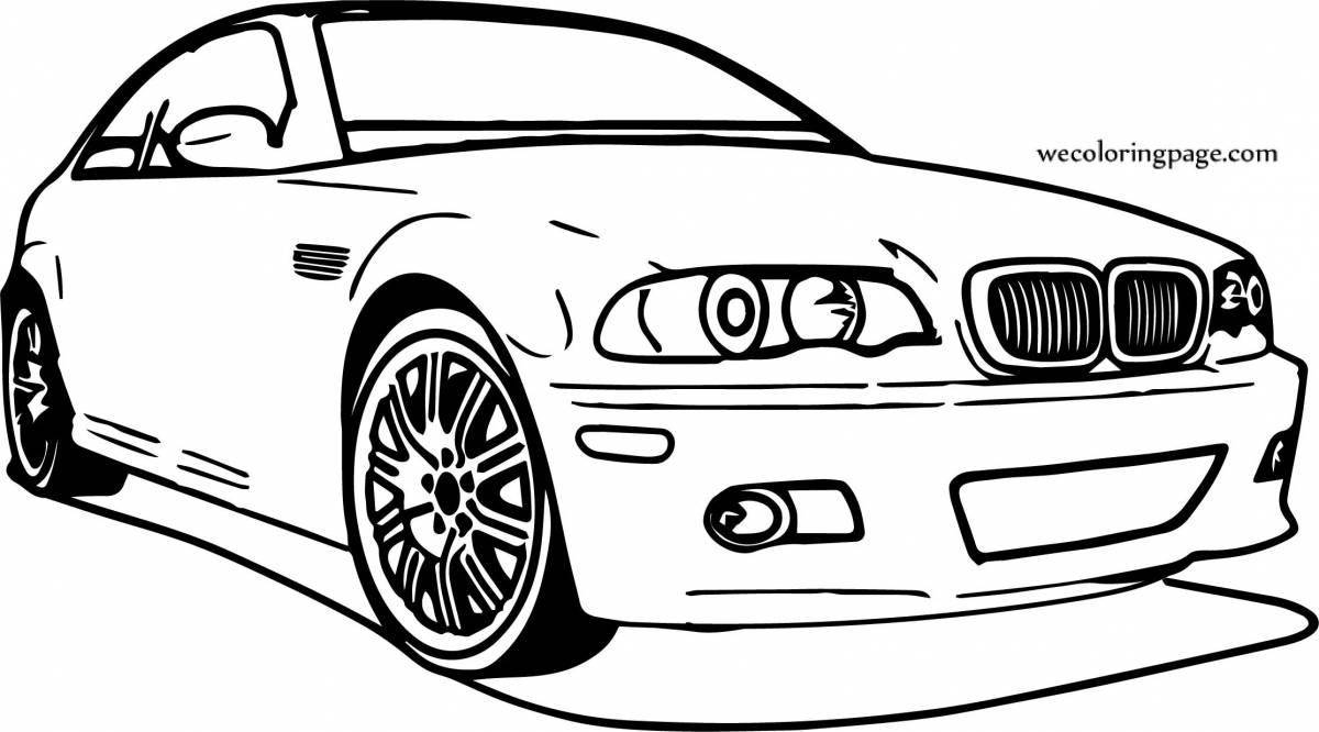 Impeccable bmw 5 series coloring page