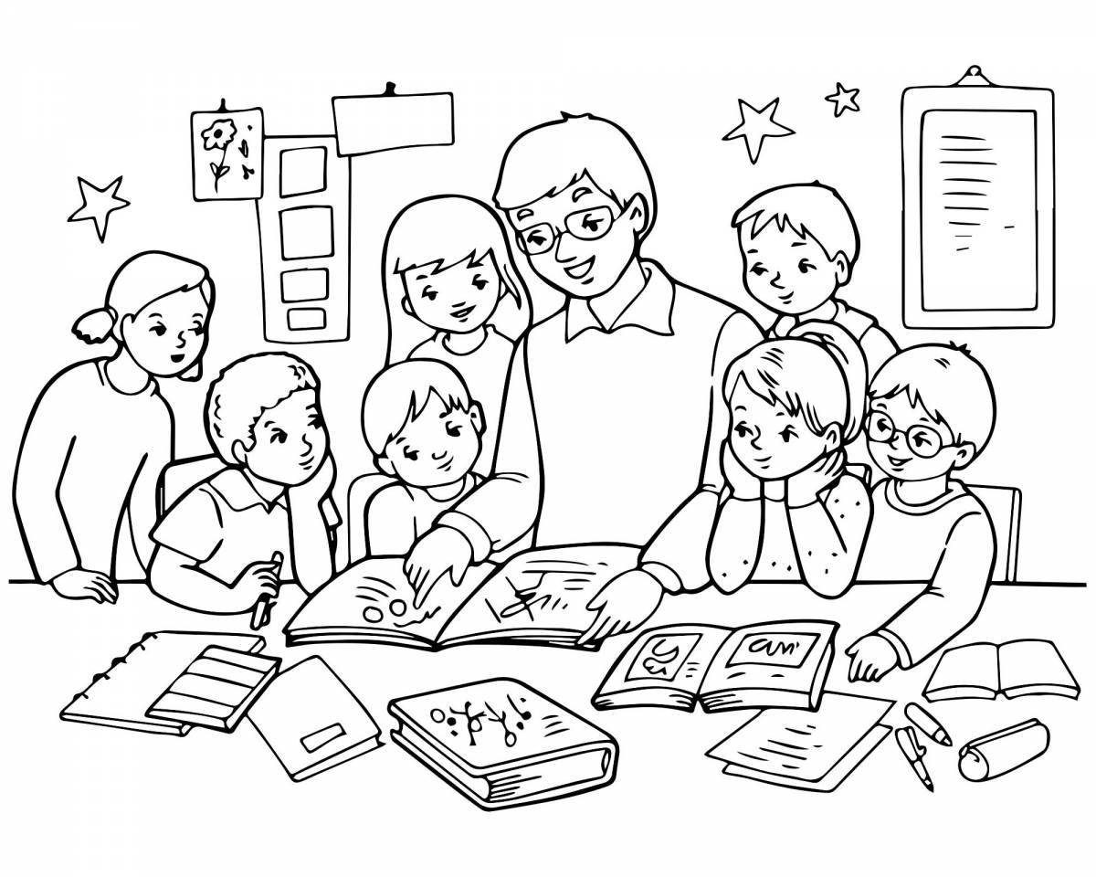 Page of vibrant classroom activities