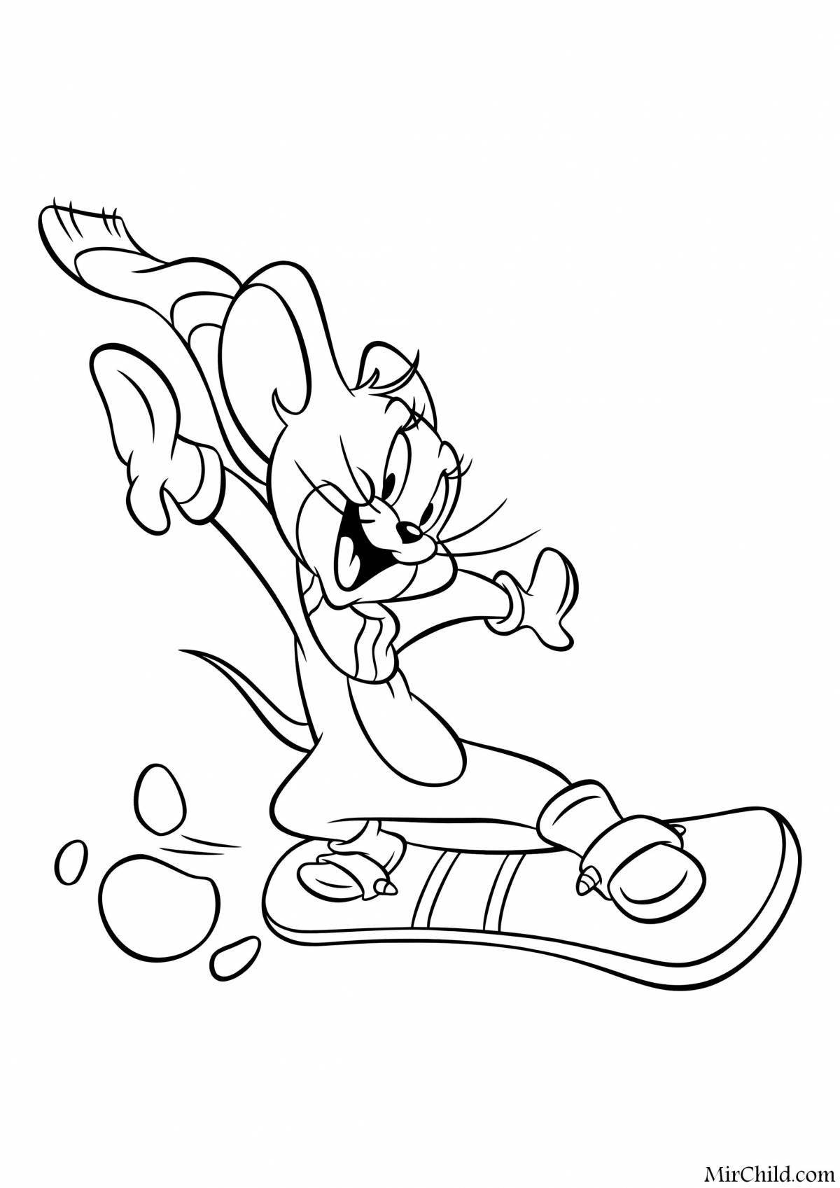 Jolly tom and jerry coloring book