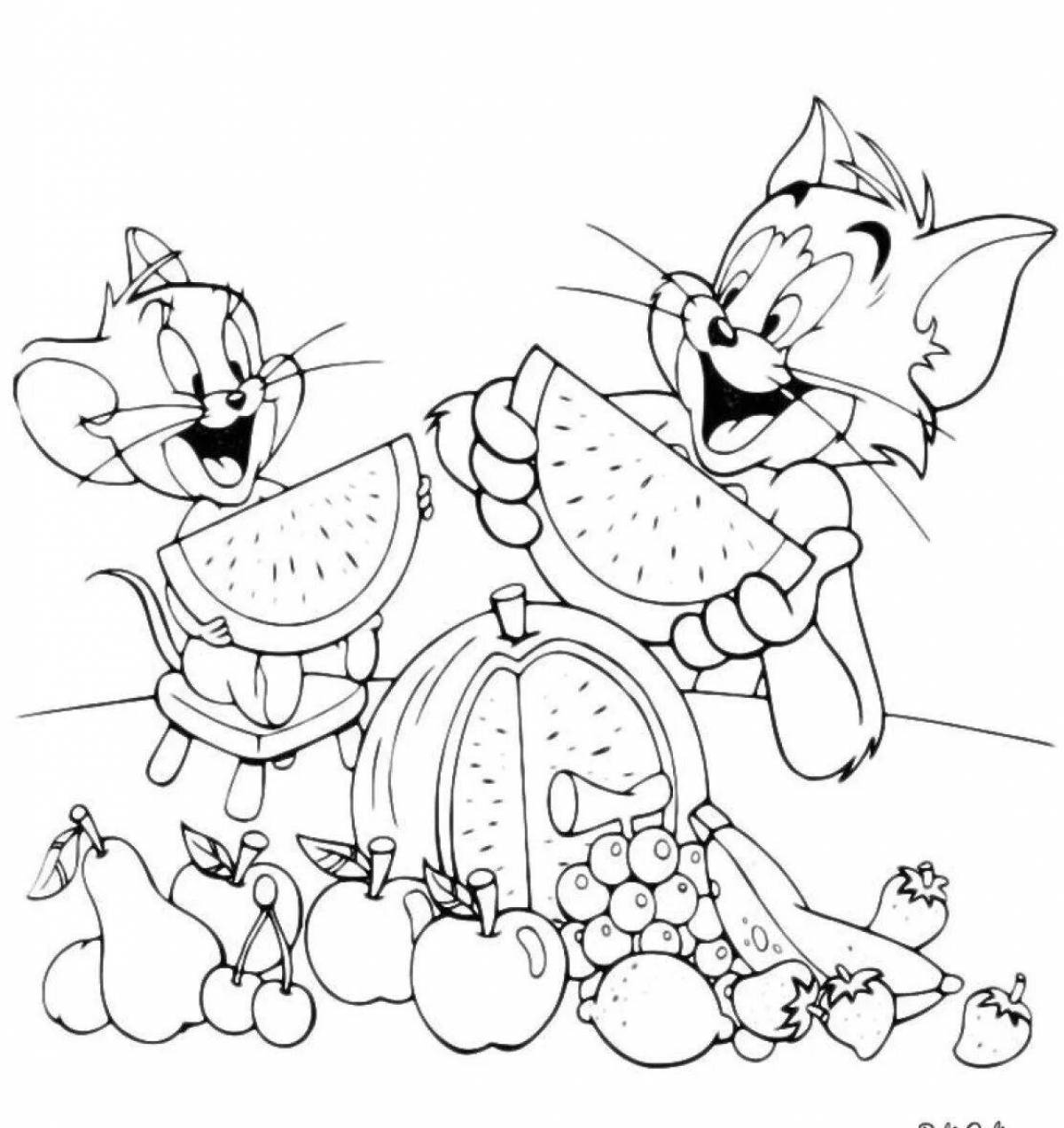 Fabulous tom and jerry coloring book