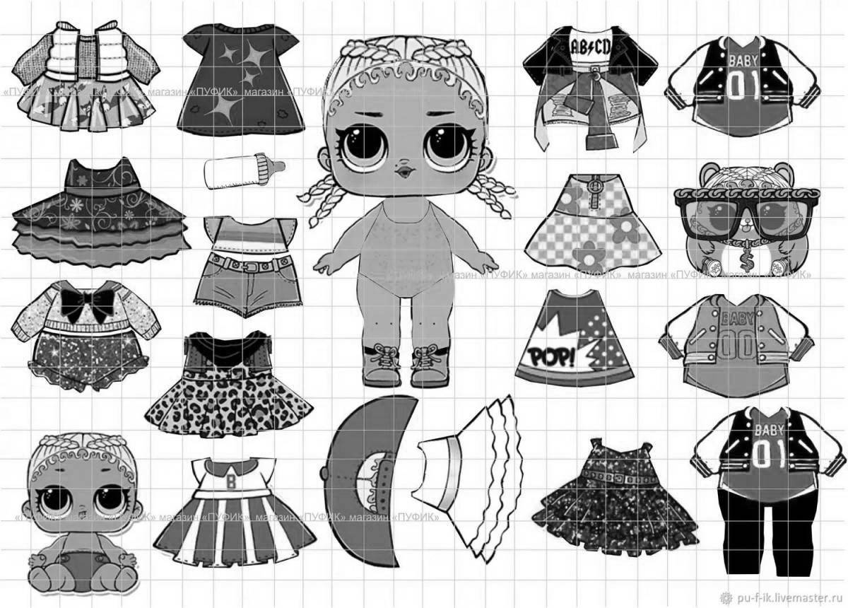 Fabulous coloring pages lol paper dolls