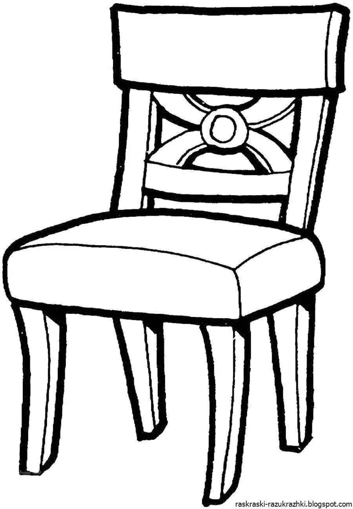 Joyful junior group furniture coloring book