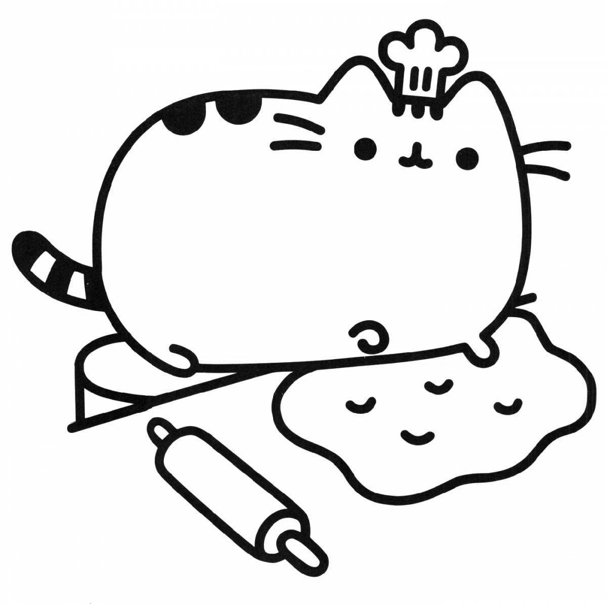 Cat with food #7