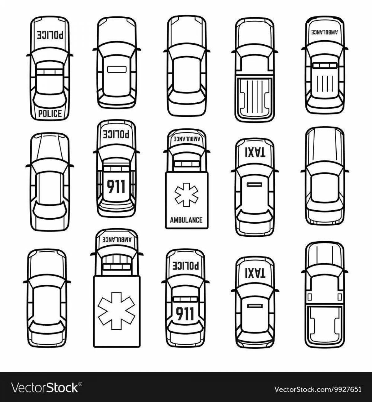 Coloring funny parking