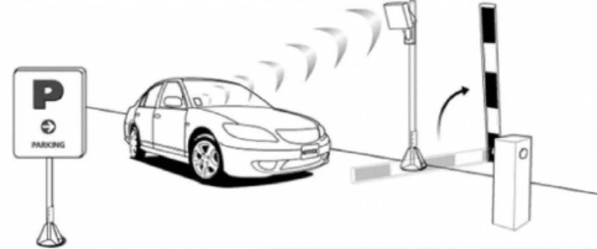 Radiant car parking coloring page