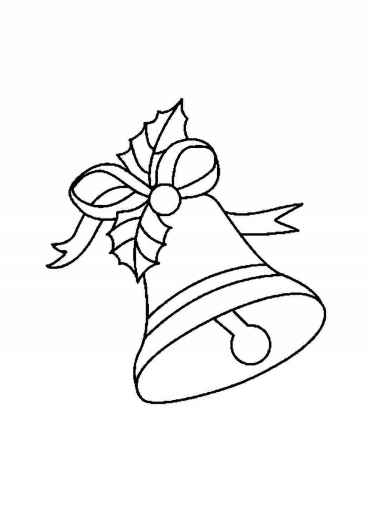 Cute bell coloring book for kids