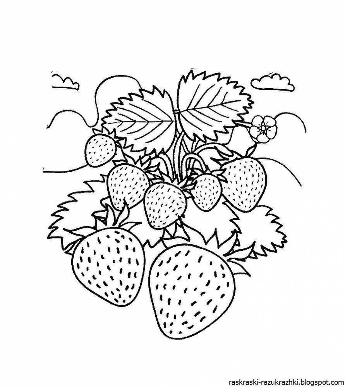 Glorious berries coloring book for kids