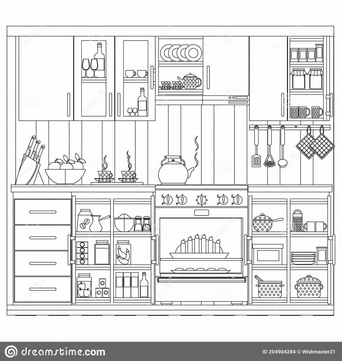Luxury current side interior coloring page