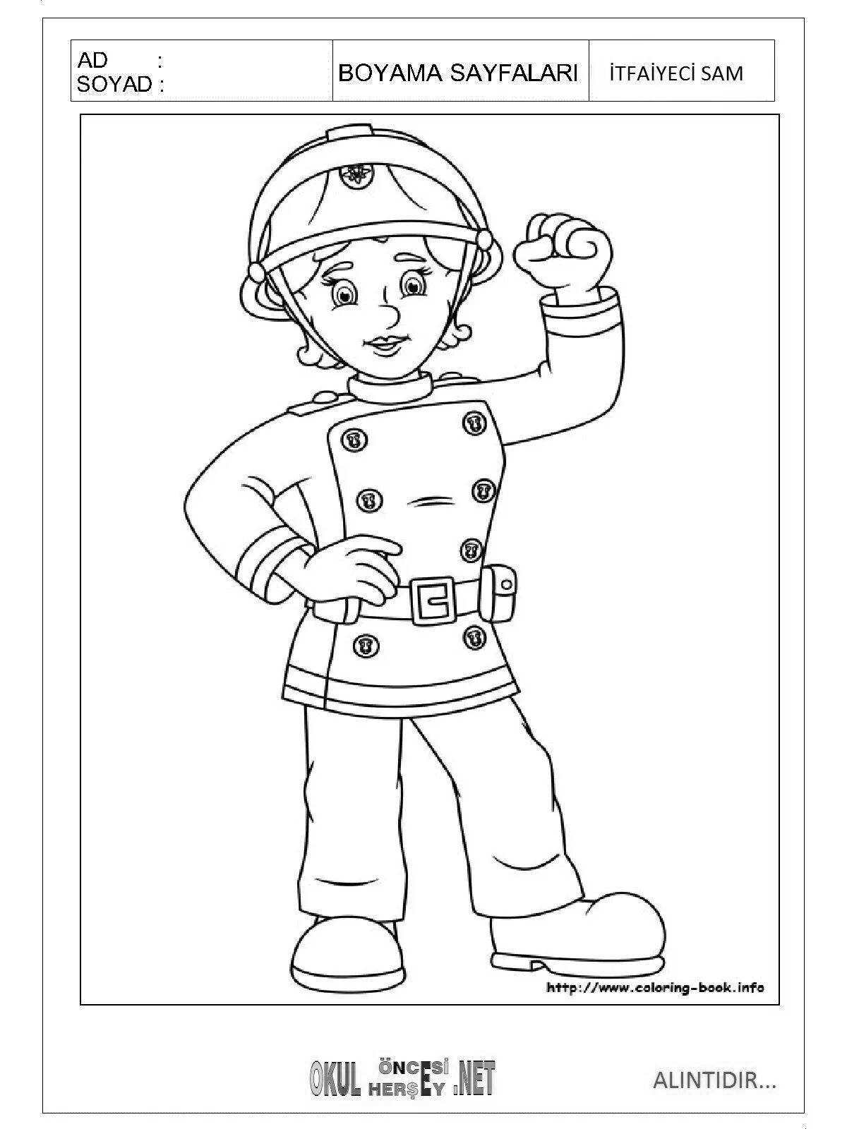 Coloring book adorable profession numbers