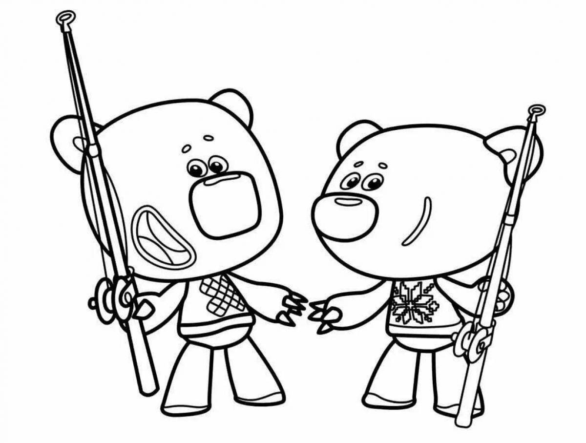 Amazing bear coloring pages for girls