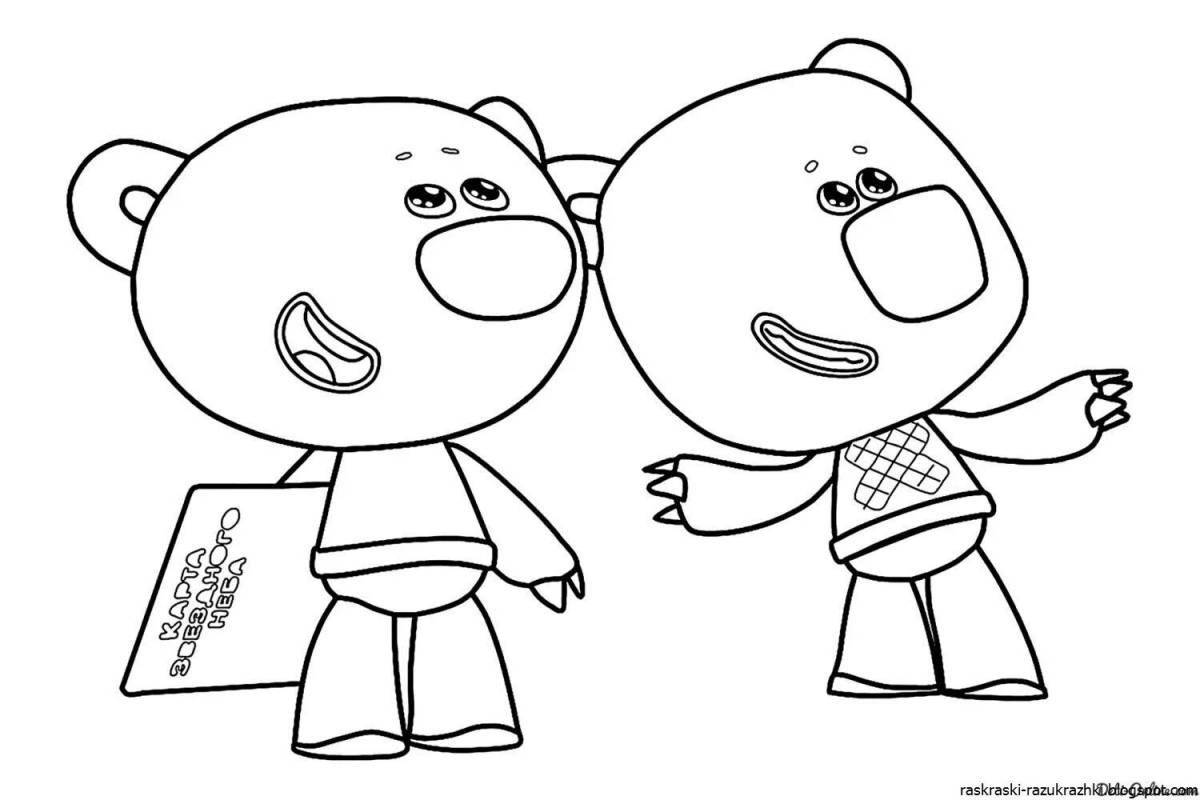Adorable teddy bear coloring pages for girls