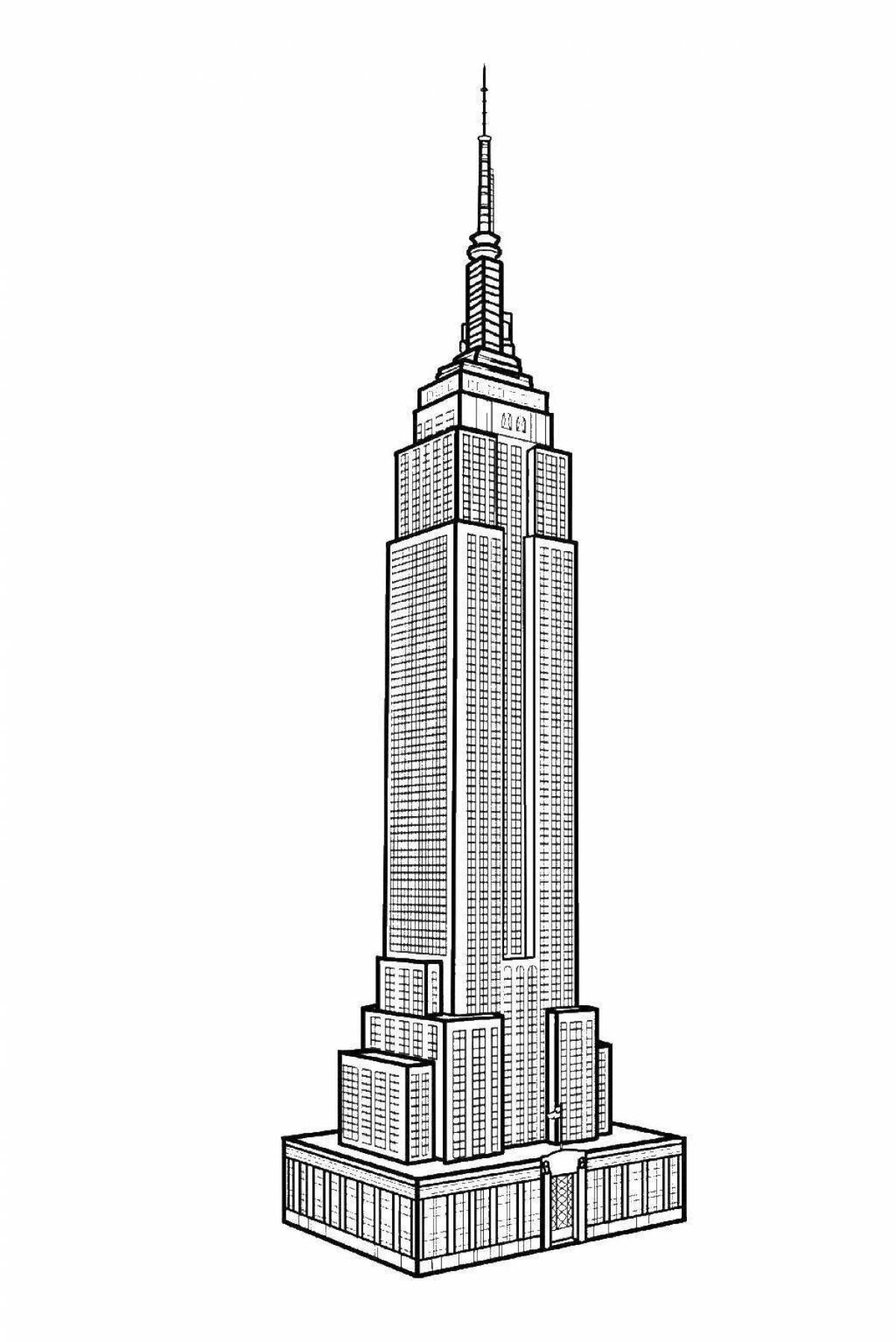 Awesome skyscraper coloring pages for kids