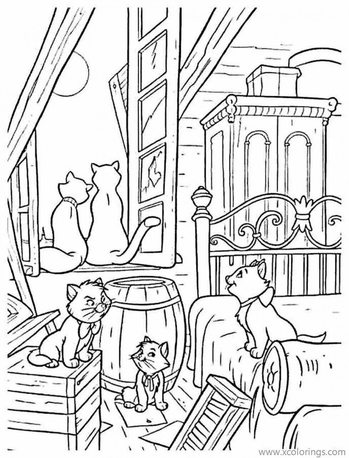 Kitten maintenance coloring page
