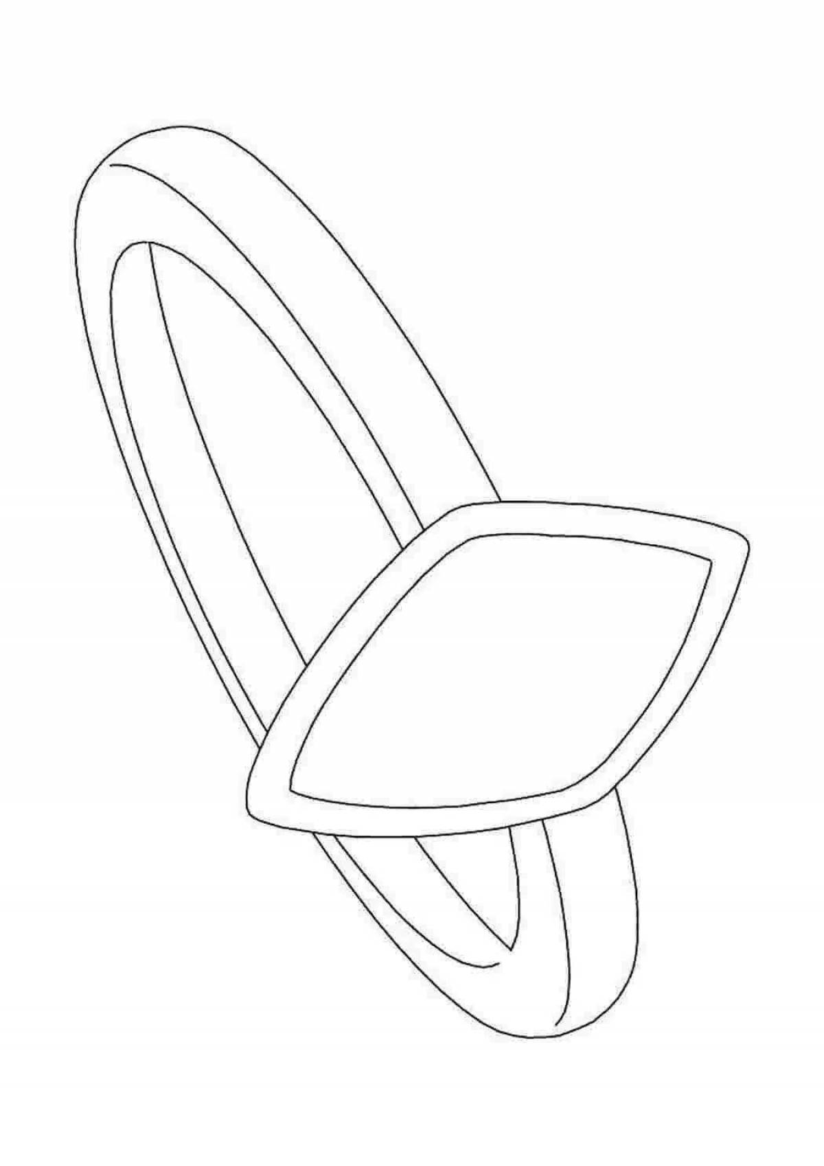 Amazing stone ring coloring page
