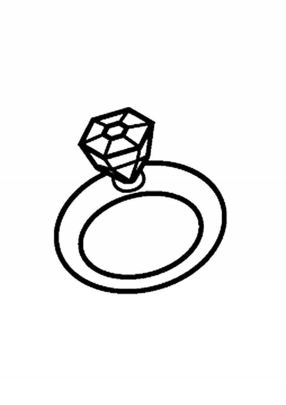 Раскраска regal ring с камнем