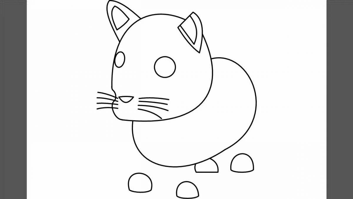 Adopt me magical egg coloring page