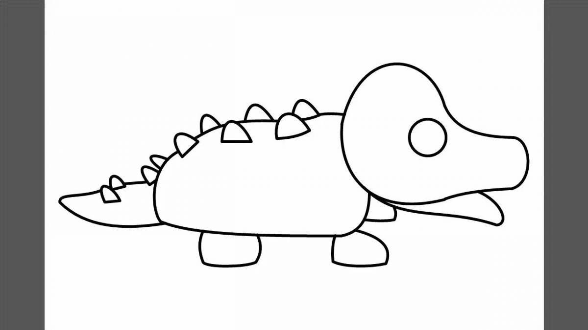 Funny coloring page of adopt me eggs