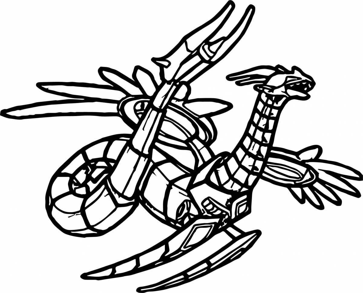 Colorful bakugan coloring game