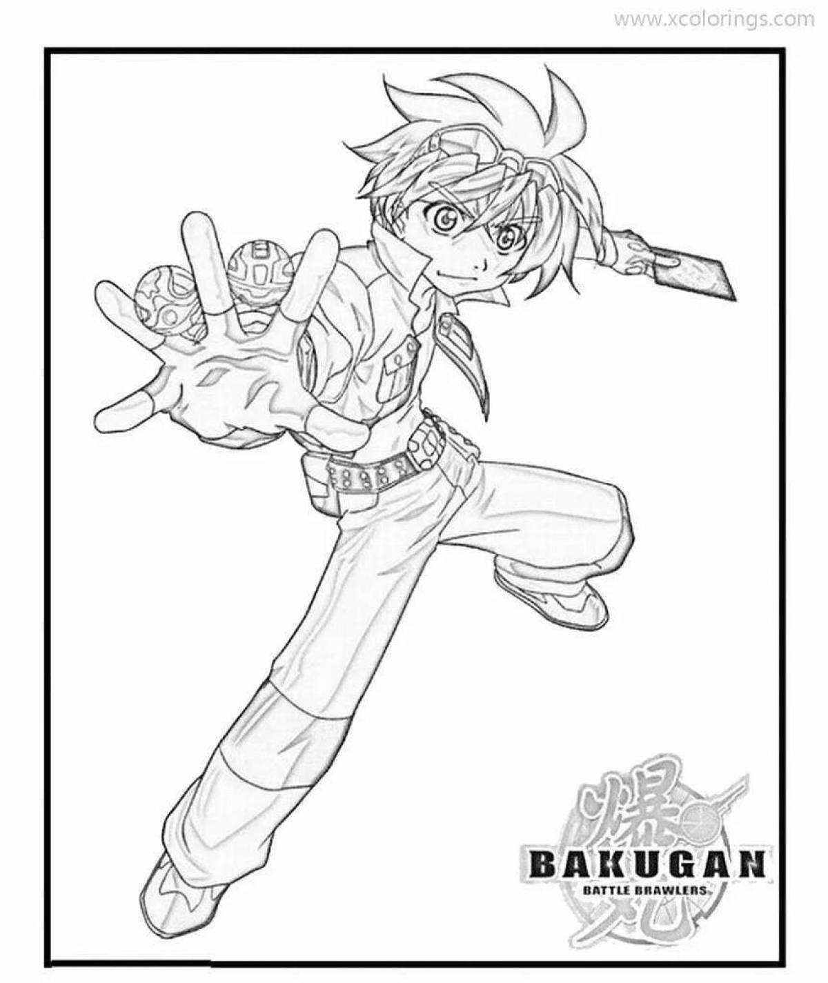 Inspiring bakugan coloring game