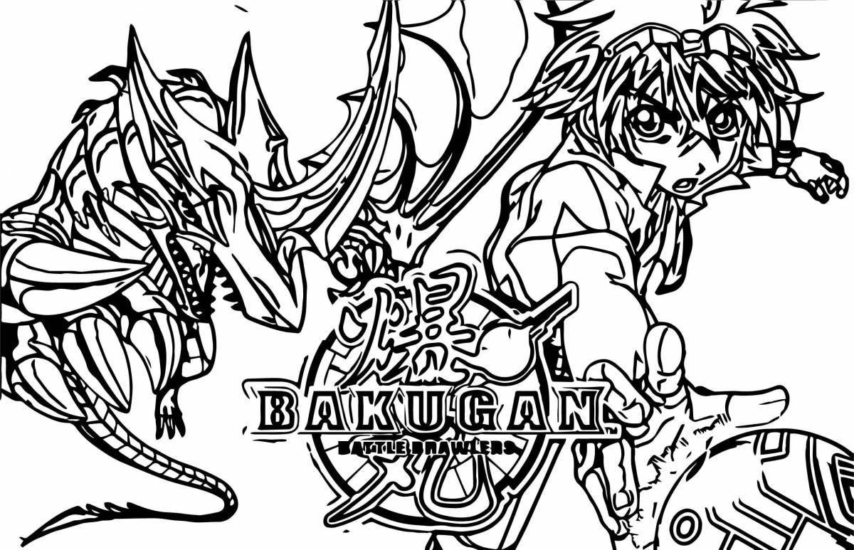 Animated bakugan coloring game