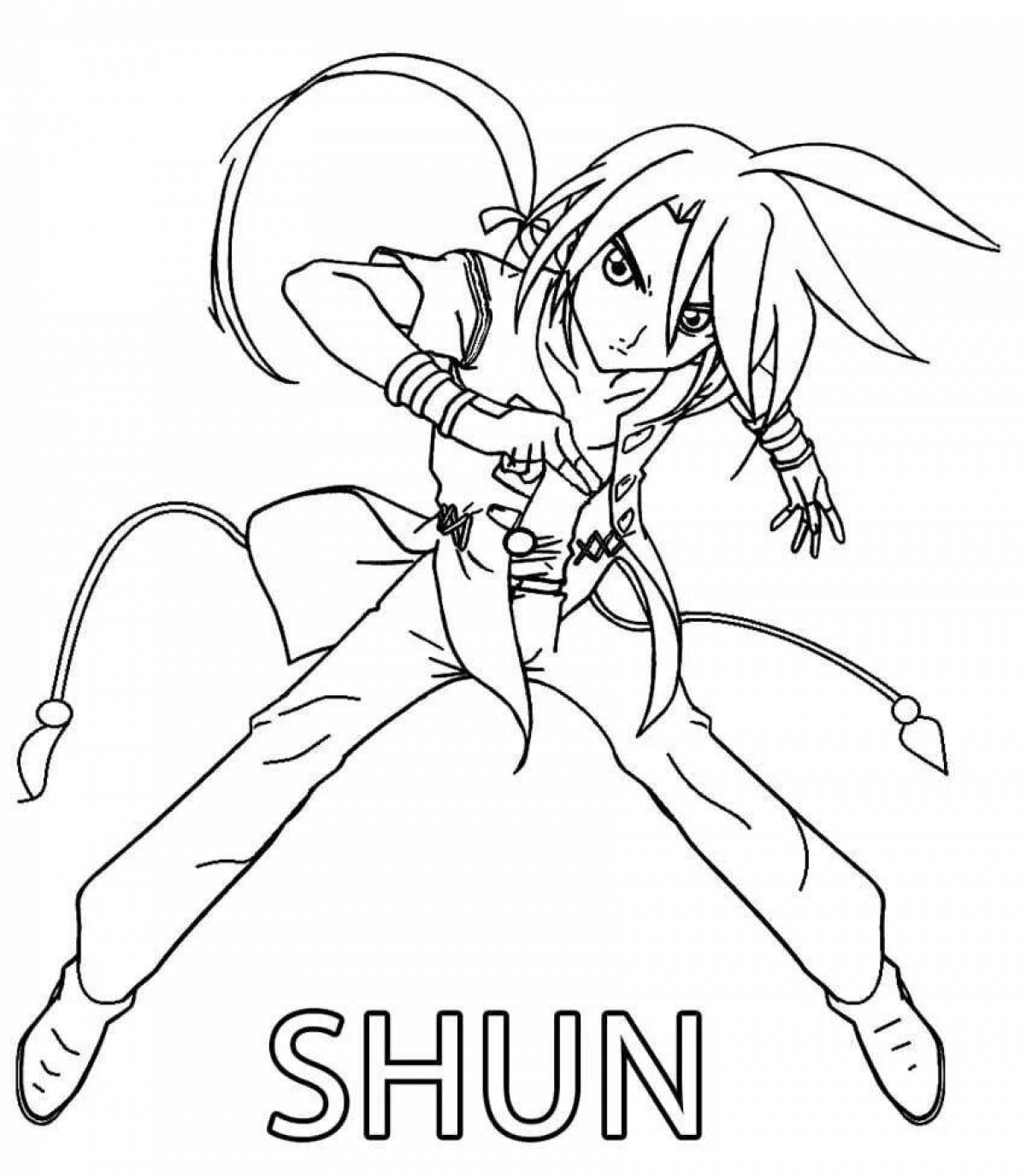 Fancy bakugan coloring game