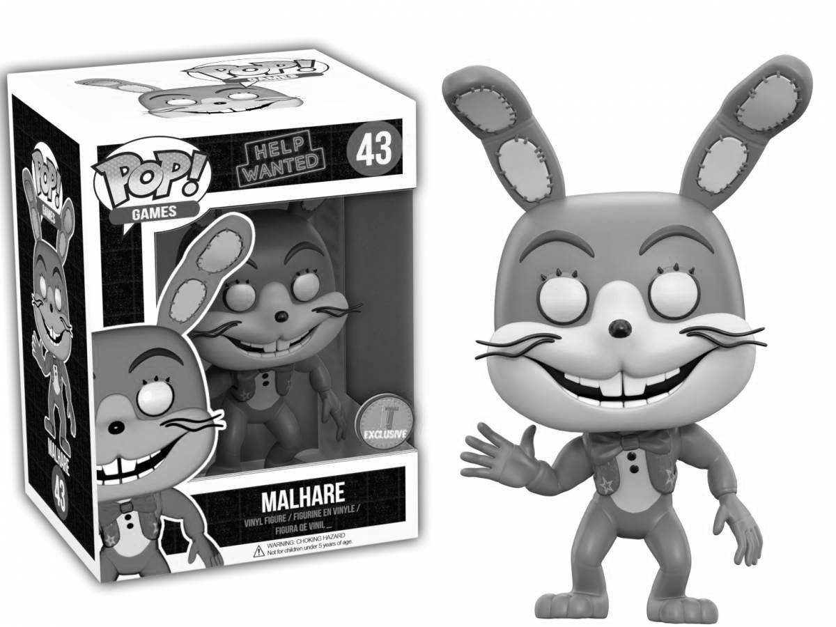 Игривая раскраска фанк поп аниматроника