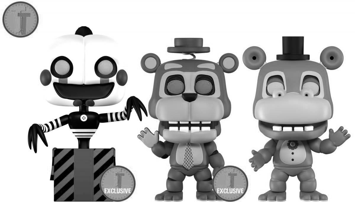 Funky coloring page funk pop animatronics