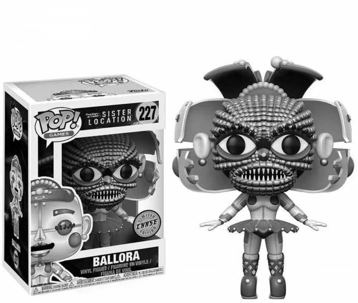 Причудливая раскраска фанк поп аниматроника