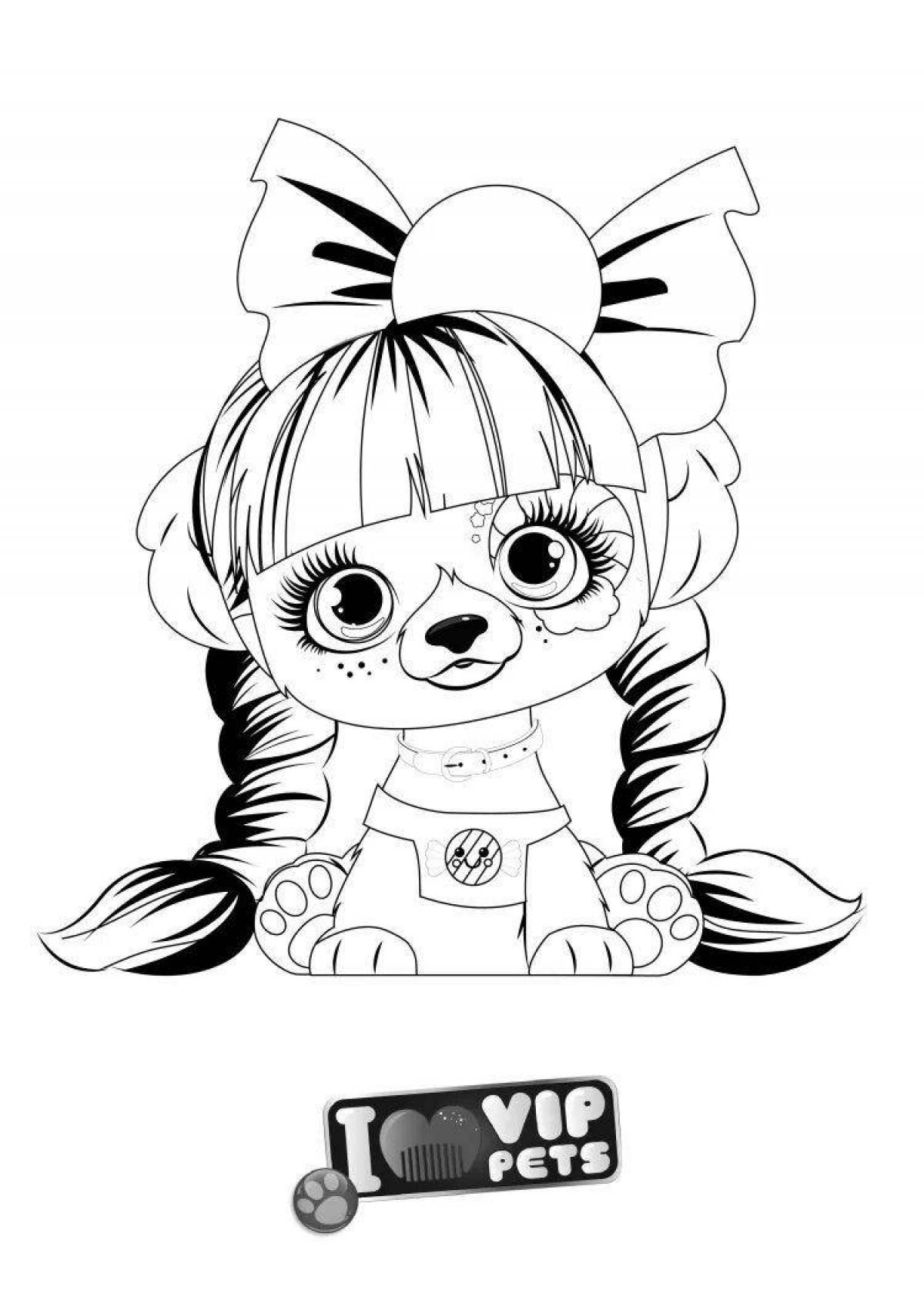 Coloring fun vip pets dogs