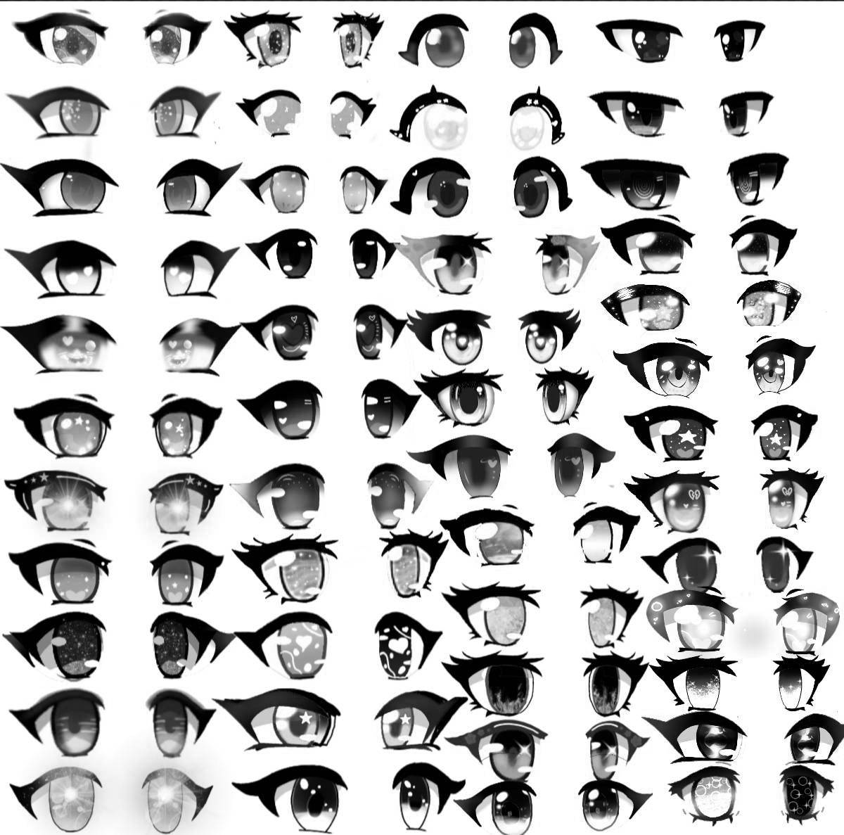 Bright eyes gacha club coloring page