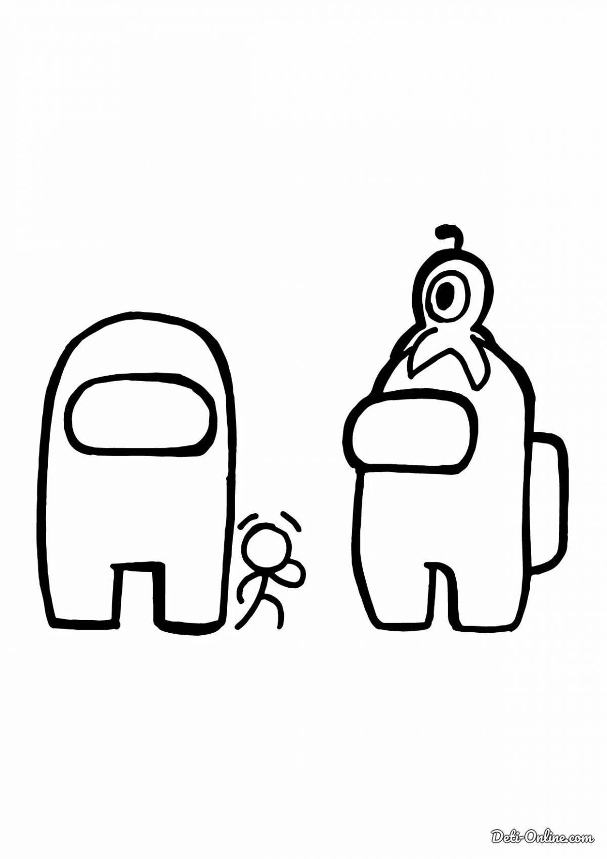 Photo Spooky ghost coloring book