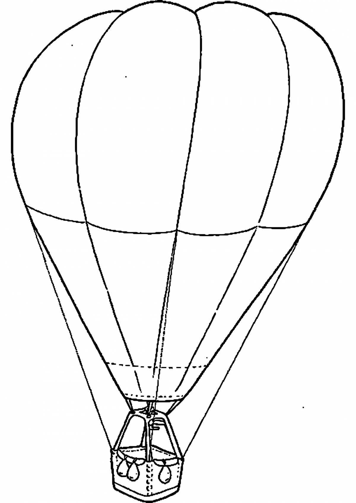 Tempting hot air balloon pattern