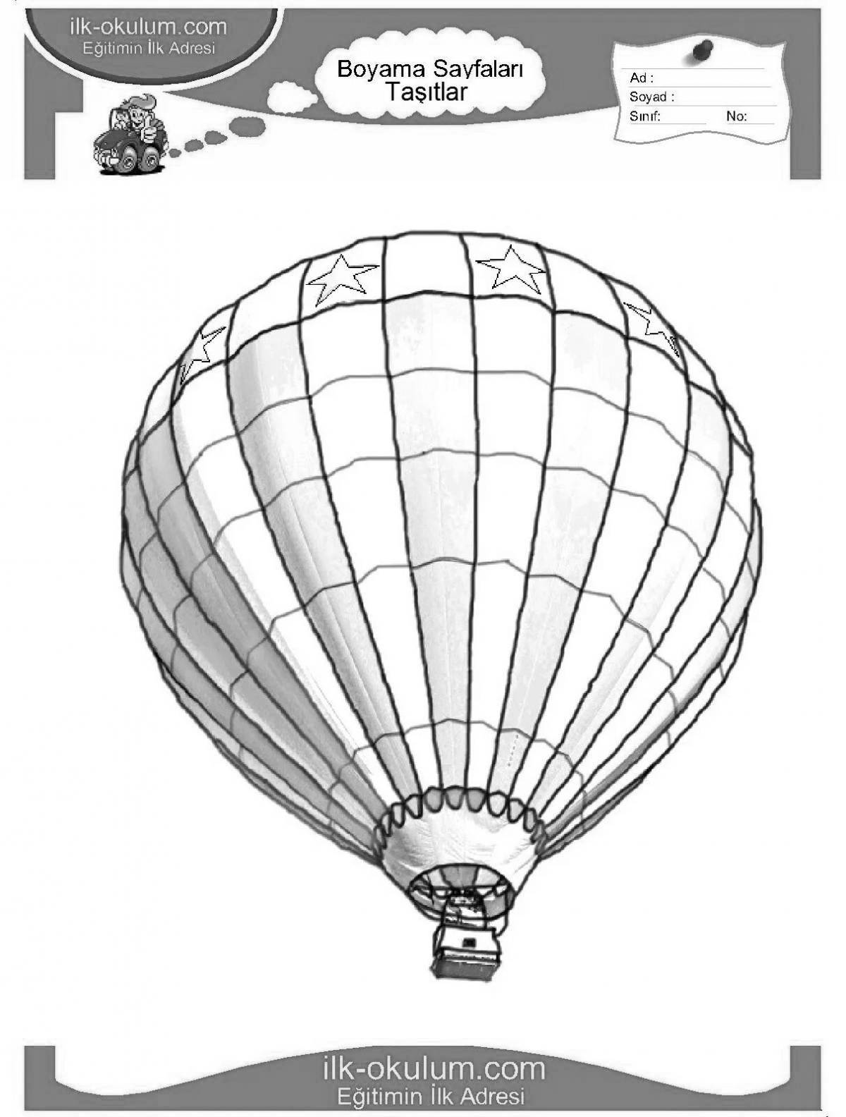 Animated balloon drawing