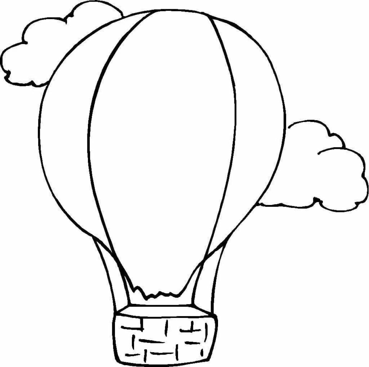 Экзотический рисунок на воздушном шаре