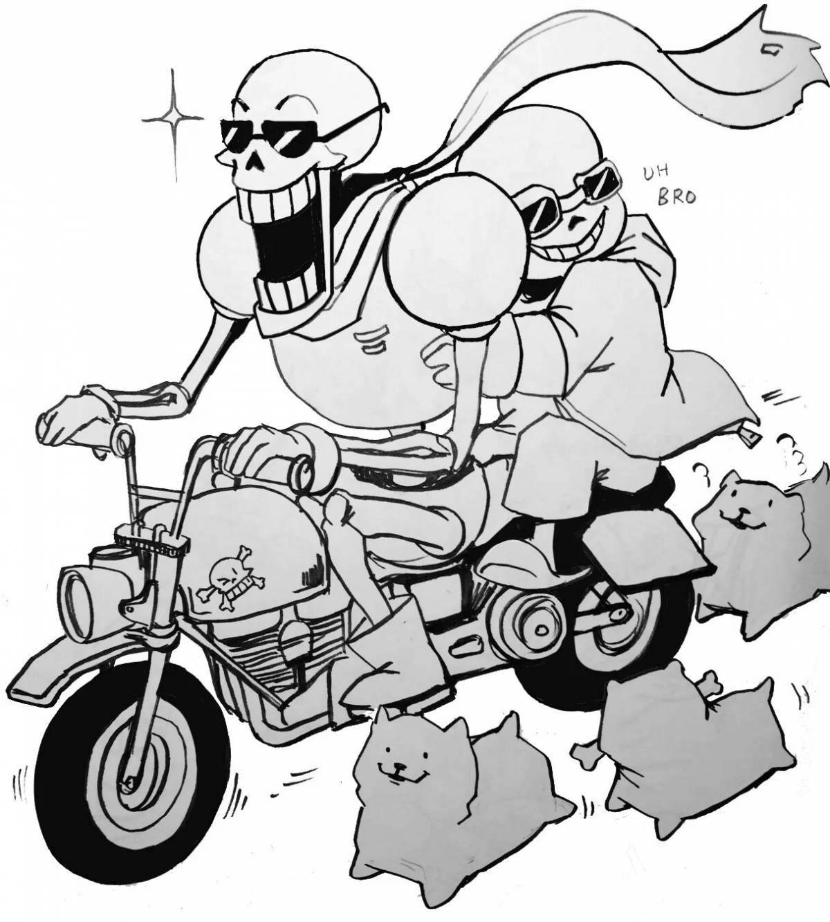 Lovely papyrus and sans coloring book