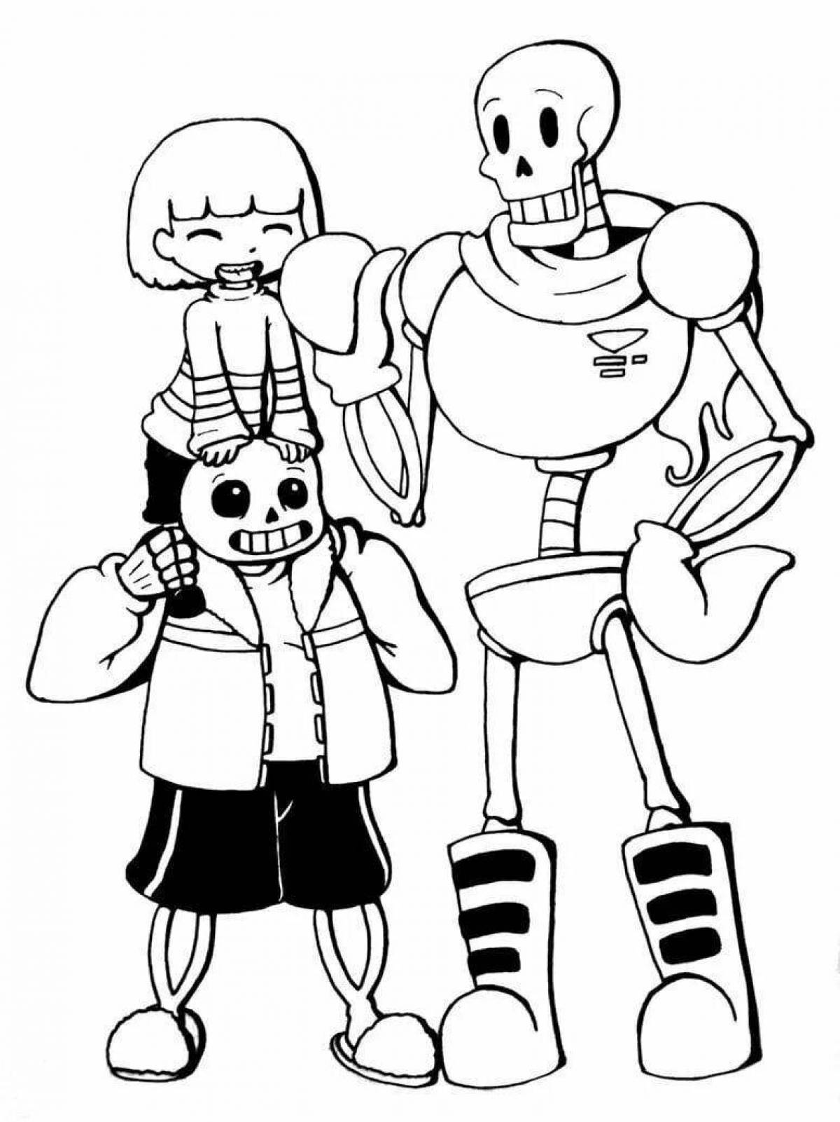Dazzling papyrus and sans coloring book