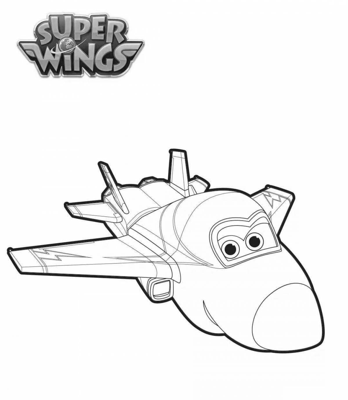 Cute coloring jerome super wings