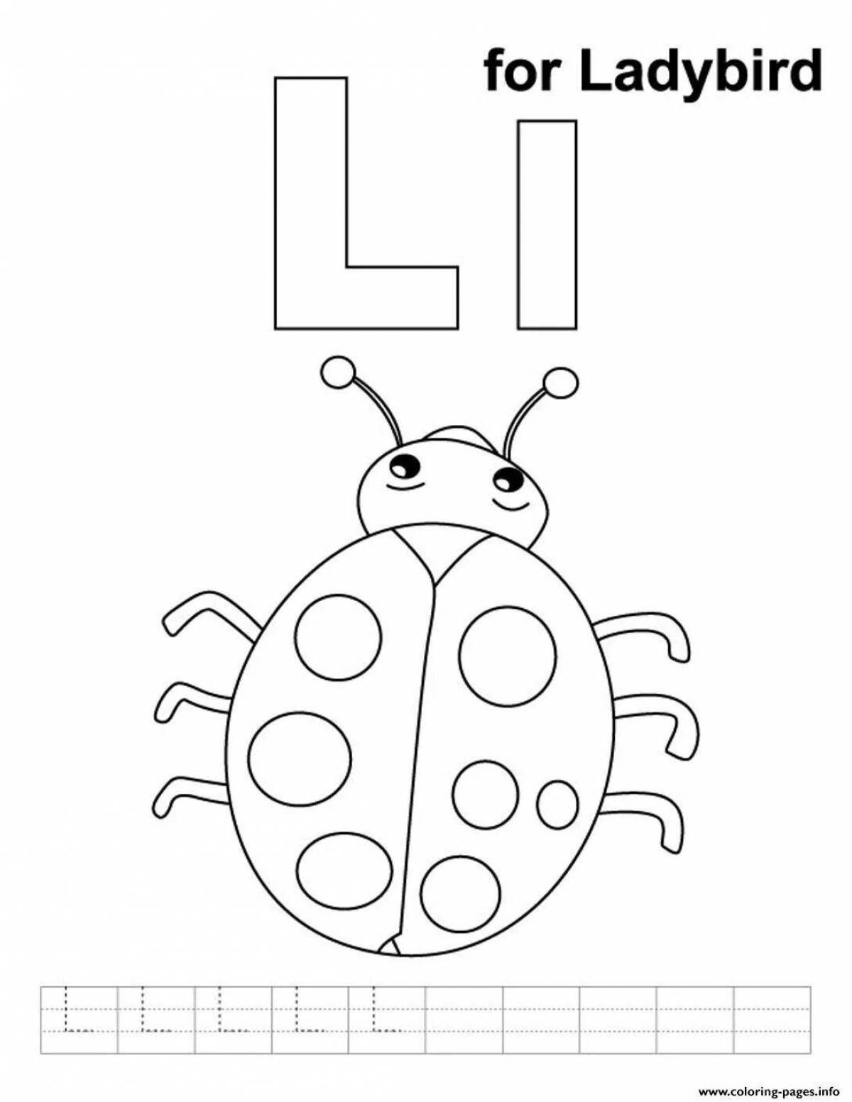 Ladybug coloring page